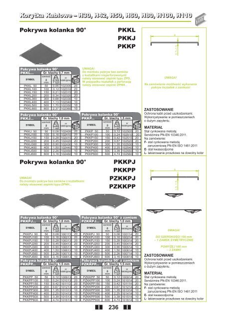 Korytka Kablowe â system H110 Korytka Kablowe â system ... - Baks