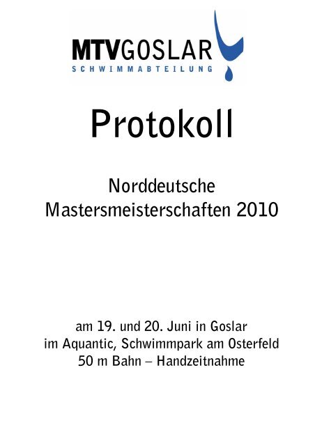 Protokoll - Masters in Berlin