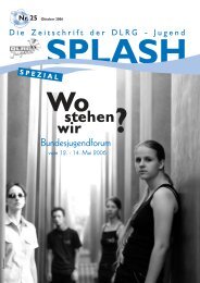 splash 25/2006 - DLRG-Jugend