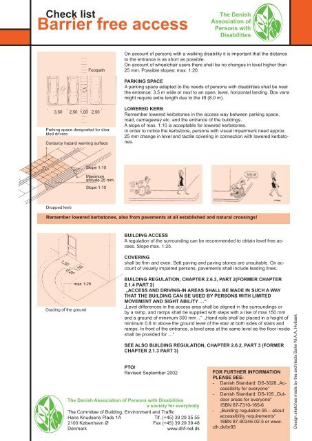 Barrier free access - Dansk Handicap Forbund