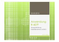 Anwendung R-407F