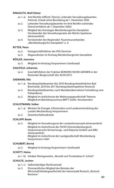 Abgeordnete und Gremien - Landtag Mecklenburg Vorpommern