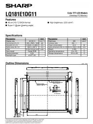 LQ181E1DG11 Color TFT LCD Module Datasheet