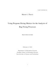 Using Program Slicing Metrics for the Analysis of Bug Fixing ...