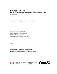 Ecosystem Overview: PNCIMA - PÃªches et OcÃ©ans Canada