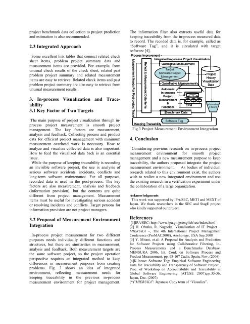 A Proposal for Integration of In-process Project Visualization and ...