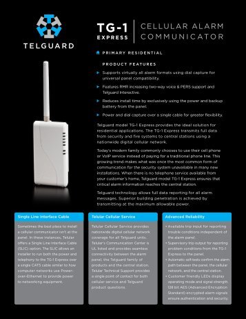 Telguard model TG-1 Express provides the ideal solution ... - TankLink