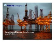 Pisces 2012 LEC presentation - LouisianaEnergyConference.com