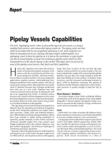 pipelaying vessel - PetroMin Pipeliner