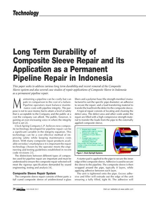 Long Term Durability of Composite Sleeve Repair and its ...