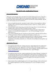Special Events Application Process - Chicago Executive Airport