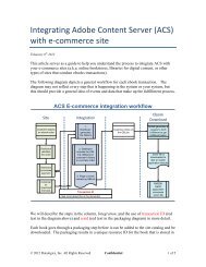 Integrating Adobe Content Server (ACS) with e ... - Datalogics