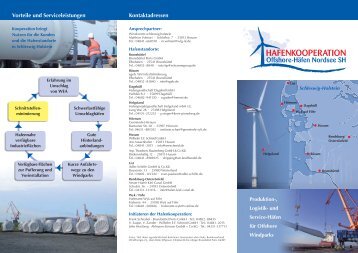 Flyer Hafenkooperation - bei den Offshore-Häfen Nordsee ...