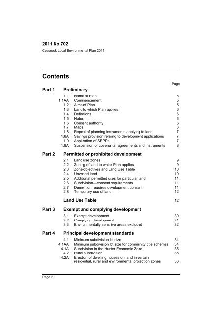 Cessnock Local Environmental Plan 2011