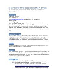 LIS 647 Syllabus Summer 2012.pdf - College of Communication and ...