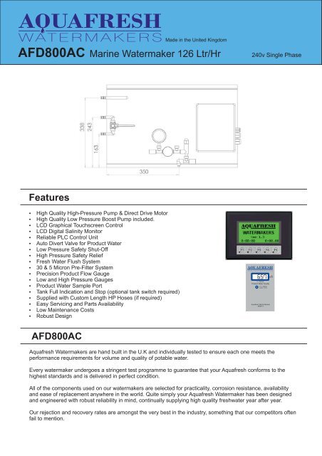 PDF for AFD800AC - Atlantis Marine Power