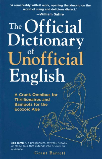 Official Dictionary of Unofficial English - A Way With Words