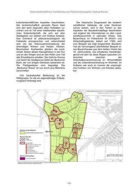 Kulturlandschaftlicher Fachbeitrag zum Flächennutzungsplan der ...