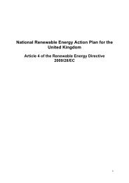 National Renewable Energy Action Plan for the United ... - Gov.UK