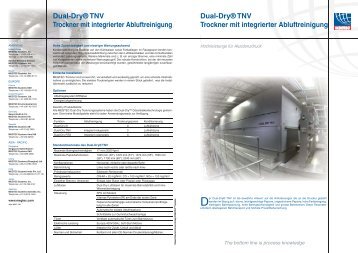 Dual-DryÂ® TNV Trockner mit integrierter Abluftreinigung ... - Megtec