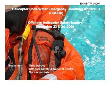 Helicopter Underwater Emergency Breathing Apparatus - Offshore ...