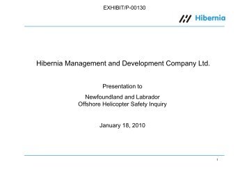 Exhibit/P-00130 - Offshore Helicopter Safety Inquiry