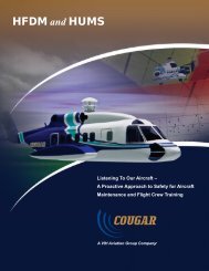 HFDM and HUMS - Cougar Helicopters