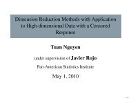 Dimension Reduction Methods with Application to ... - Rice University