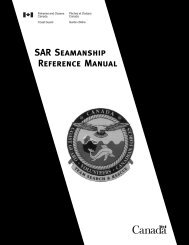 SAR Seamanship Reference Manual - Canadian Coast Guard