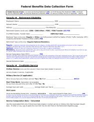 Csrs Retirement Chart