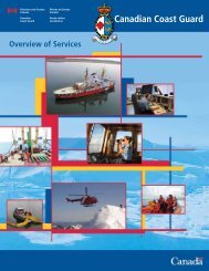 Recruitment Kit's Overview of Services - Canadian Coast Guard