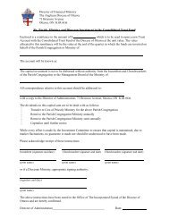 Consolidated Trust Fund deposit form (pdf) - Anglican Diocese of ...