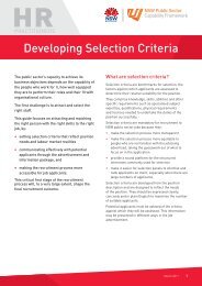 Developing Selection Criteria - NSW Public Sector Capability ...