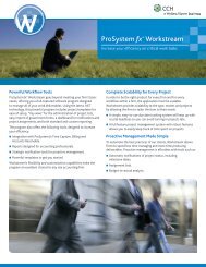 ProSystem fxÂ® Workstream - CCH