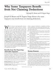 Why Some Taxpayers Benefit from Not Claiming Deductions - CCH