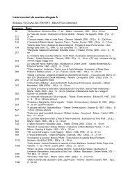 Lista inventari da scartare allegato A - Comune di Cavallino Treporti