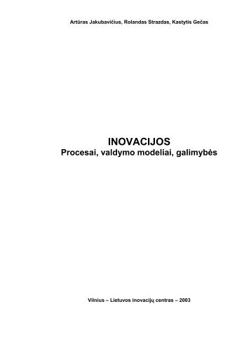 procesai, valdymo modeliai, galimybÄs. - Vilnius - Inovacijos.lt