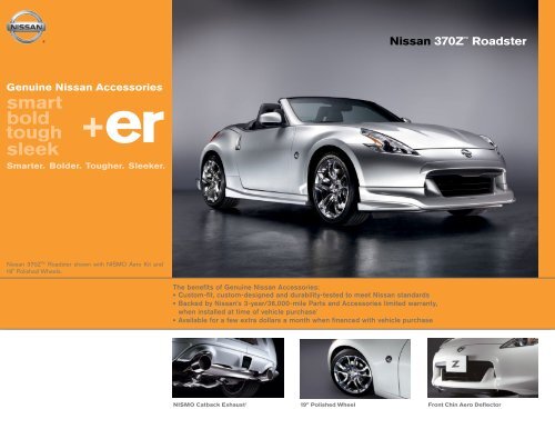 Nissan 370Z Roadster Accessories Brochure Nissan USA