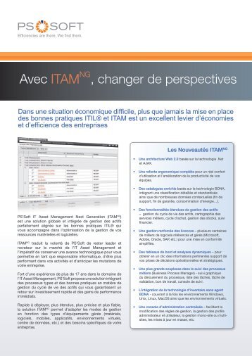 Avec ITAM , changer de perspectives