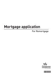 MORTGAGE APPLICATION - Coventry Building Society