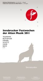 Opern der 35. Innsbrucker Festwochen - Innsbrucker Festwochen ...