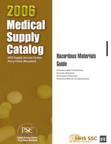 Hazardous Materials Guide - Supply Service Center