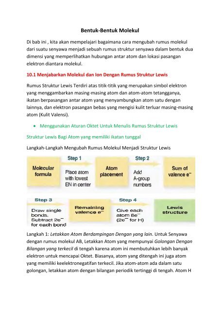 Bentuk-Bentuk Molekul