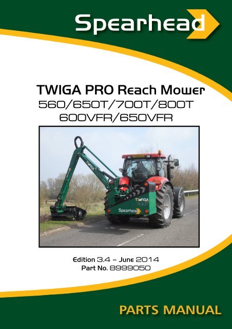 8999050 TWIGA PRO PARTS MANUAL - Ed 3.2 - Spearhead ...