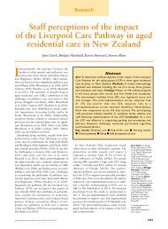 Staff perceptions of the impact of the Liverpool Care Pathway in ...