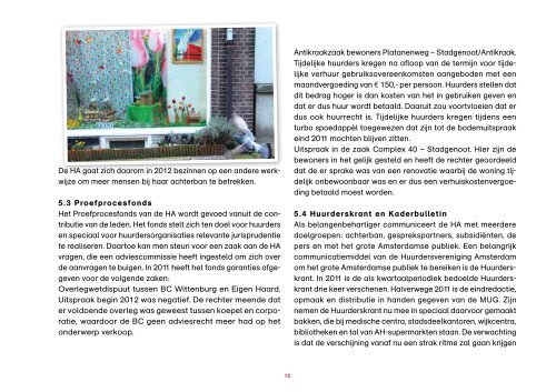 Jaarverslag 2011 - Huurdersvereniging Amsterdam