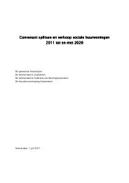 Convenant Splitsen en Verkoop Sociale Huurwoningen 2011-2020