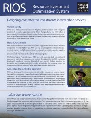 Download the Brochure - Natural Capital Project