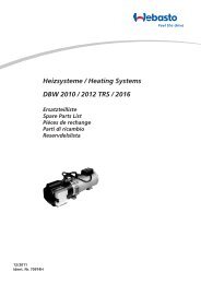 DBW 2010 / 2012 TRS / 2016 Heizsysteme / Heating Systems