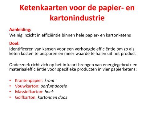 Keten InZicht - Kenniscentrum Papier & Karton